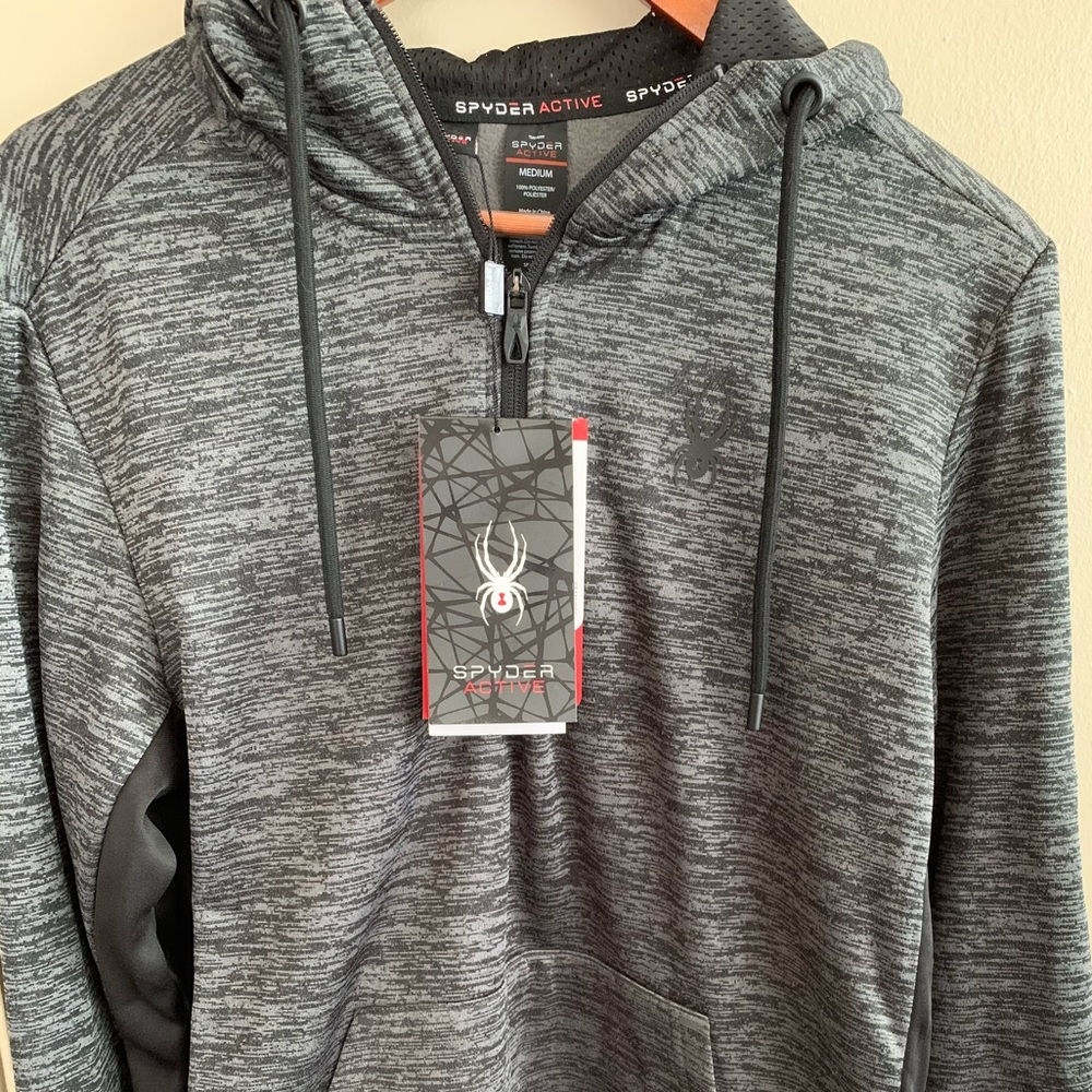 [NEW] SPYDER ProWeb Active Heathered Hoodie Gray M